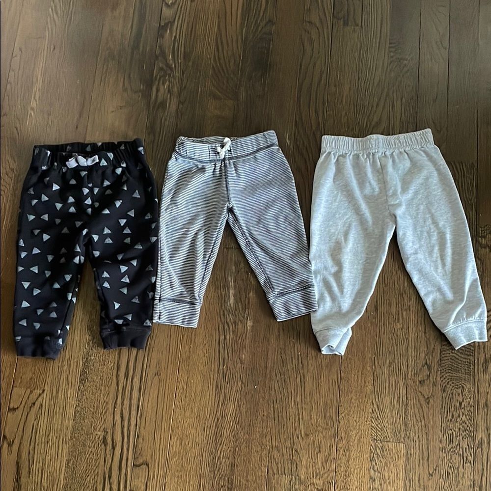 Bundle Kids' Black and Gray  Pants  size 18 months